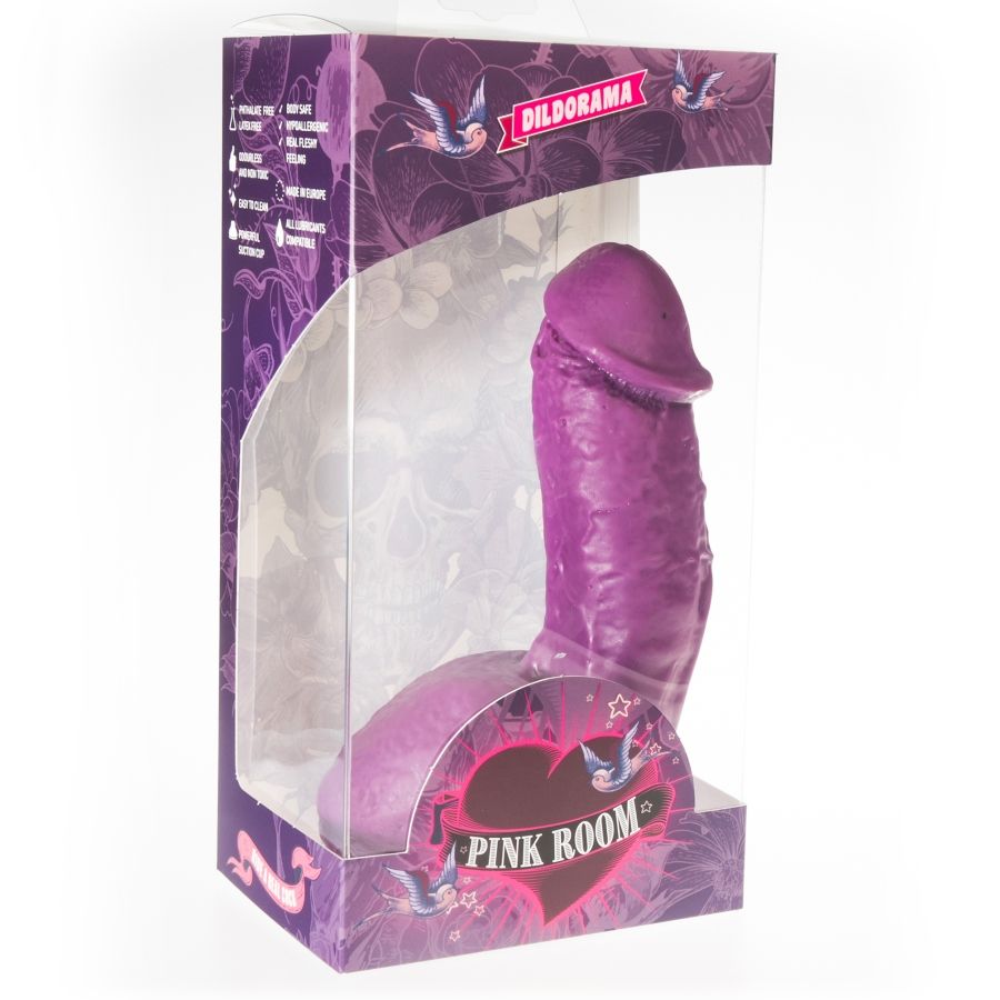 QUARTO ROSA - DILDO REALISTA ELIAN ROXO 17,5 CM
