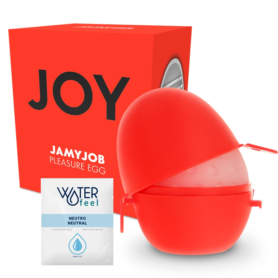 JAMYJOB - HUEVO MASTURBADOR VERSIÓN ROJA DISCRETO