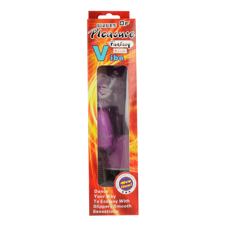 BAILE - WAVES OF PLEASURE VIBRADOR FANTASIA COM COELHO LILÁS 23 CM