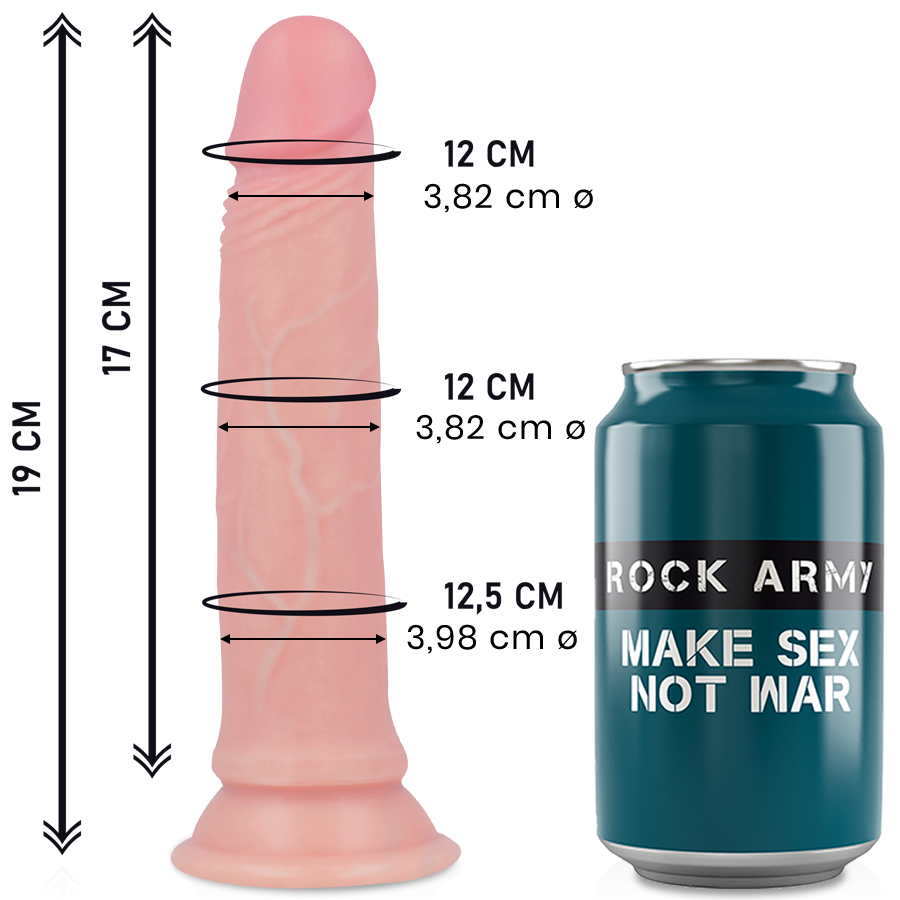 ROCKARMY - ROCKARMY SILICONE LÍQUIDO PREMIUM AVENGER REALISTA 19 CM -O- 3,98 CM