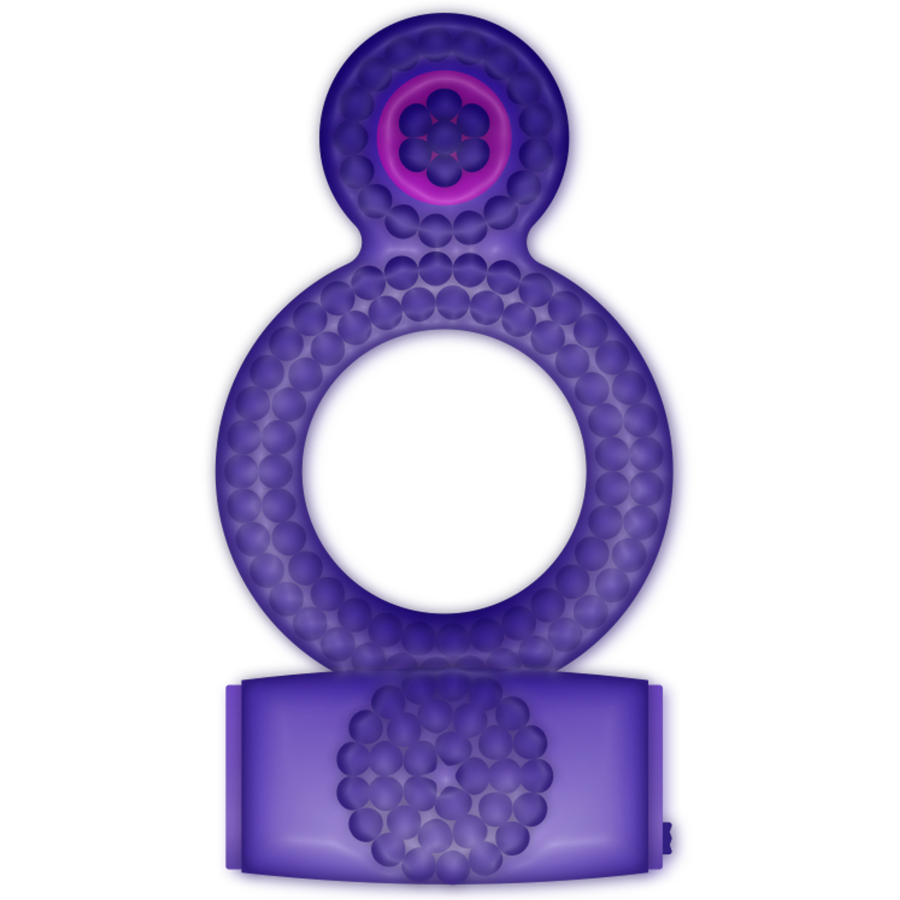 CASUAL LOVE - ANEL VIBRANTE DUPLO PRAZER ROXO