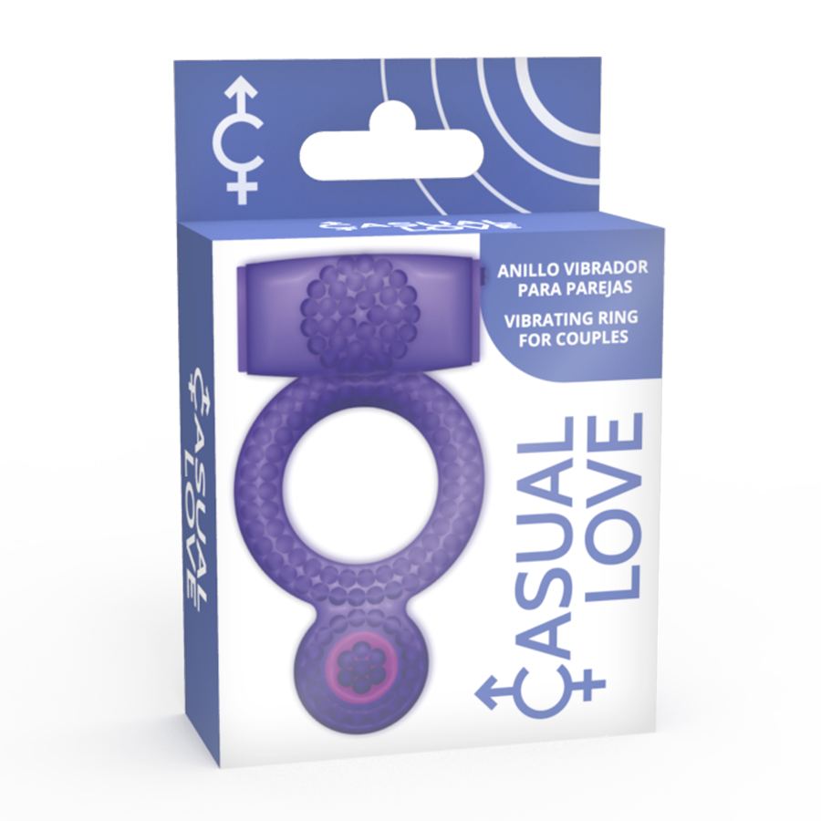 CASUAL LOVE - ANEL VIBRANTE DUPLO PRAZER ROXO