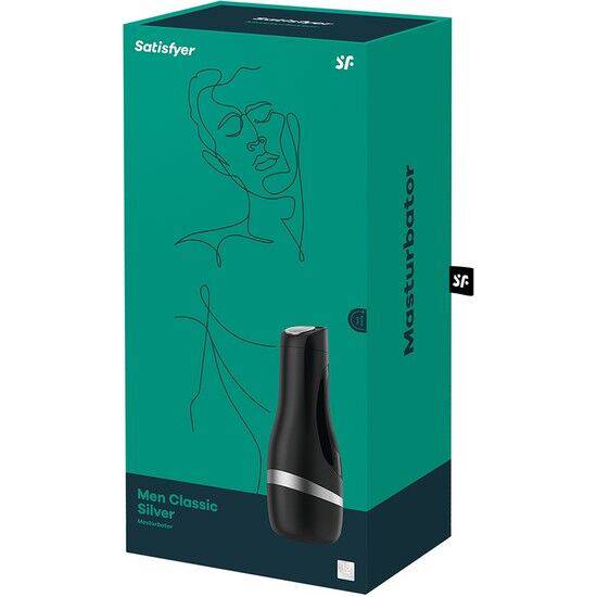SATISFYER - MASTURBADOR HOMBRE CLÁSICO NEGRO