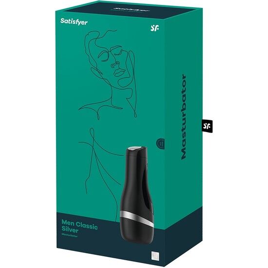 SATISFYER - MASTURBADOR HOMBRE CLÁSICO NEGRO
