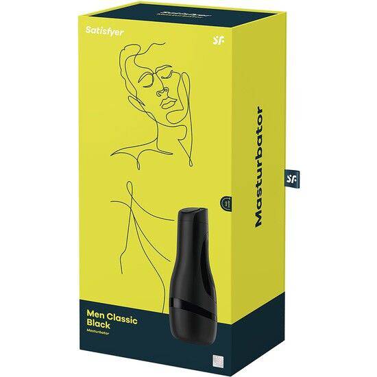 SATISFYER - MASTURBADOR HOMBRE CLÁSICO NEGRO