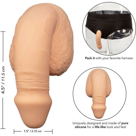 CALEXOTICS - EMBALAGEM DE SILICONE PARA PÊNIS 12,75 CM DE CARNE