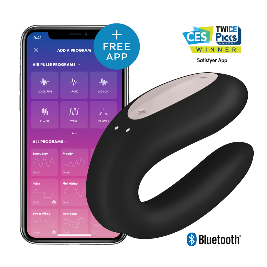 SATISFYER - APLICACIÓN DOBLE JOY CON PÚRPURA