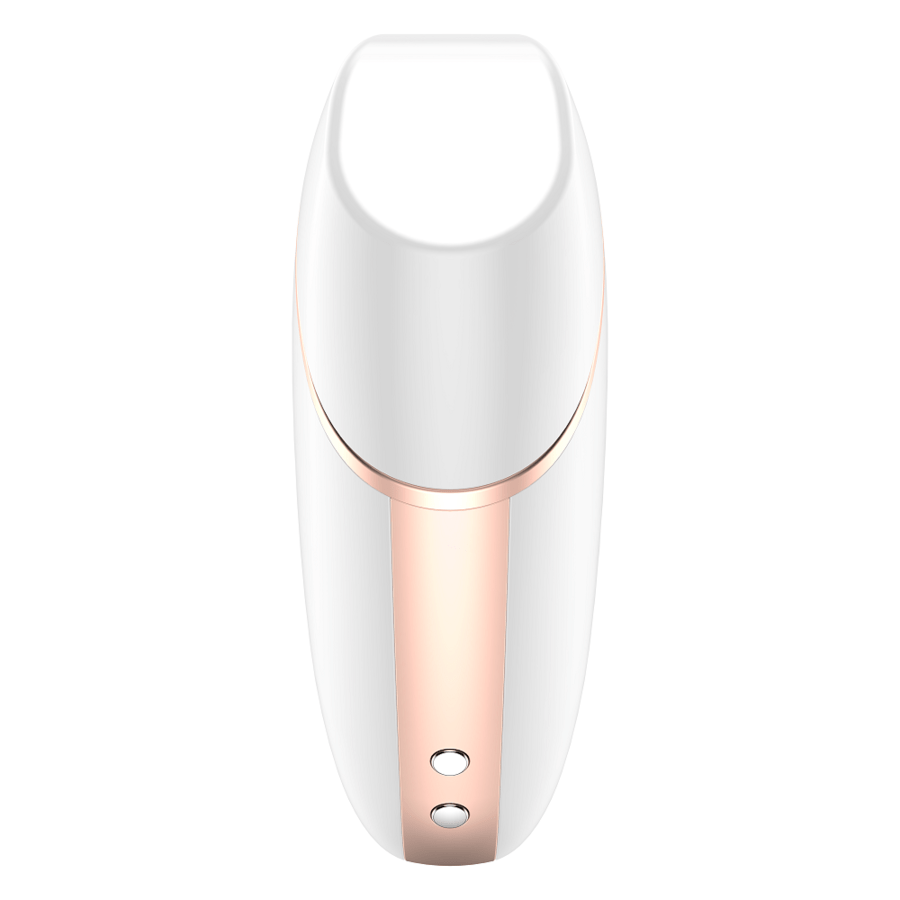 SATISFYER - LOVE TRIANGLE AIR PULSE STIMULATOR & VIBRATOR WHITE