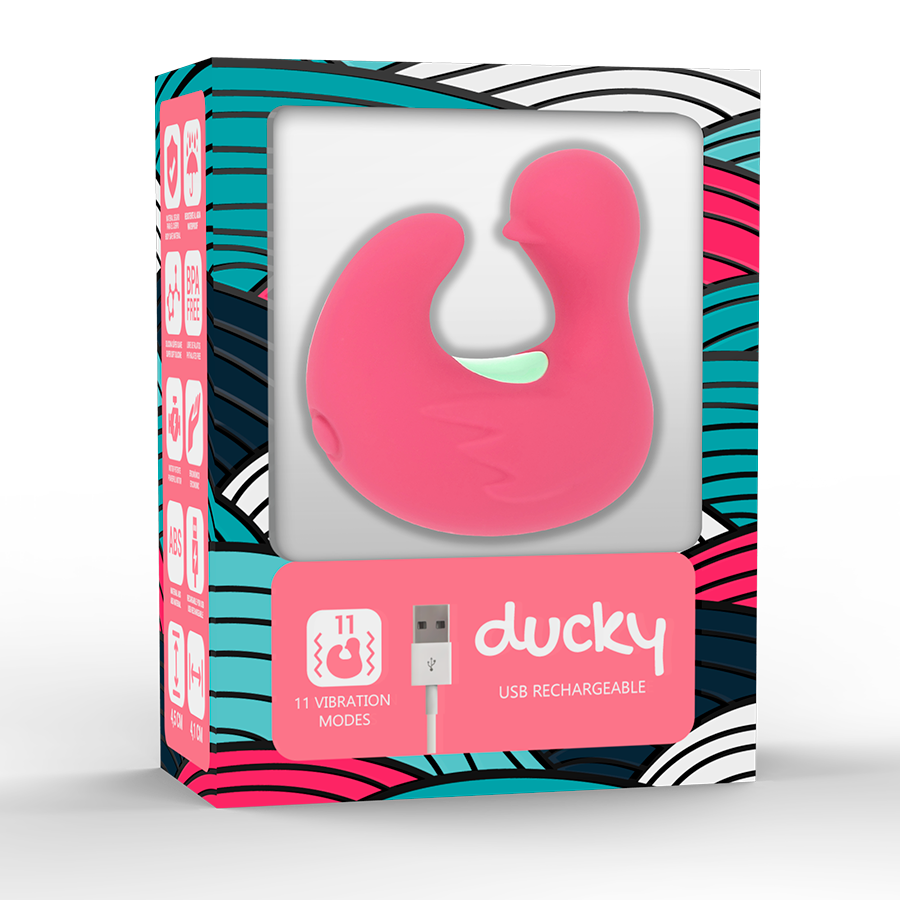 HAPPY LOKY - ESTIMULADOR DE SILICONE RECARREGÁVEL DUCKYMANIA DE DEDO