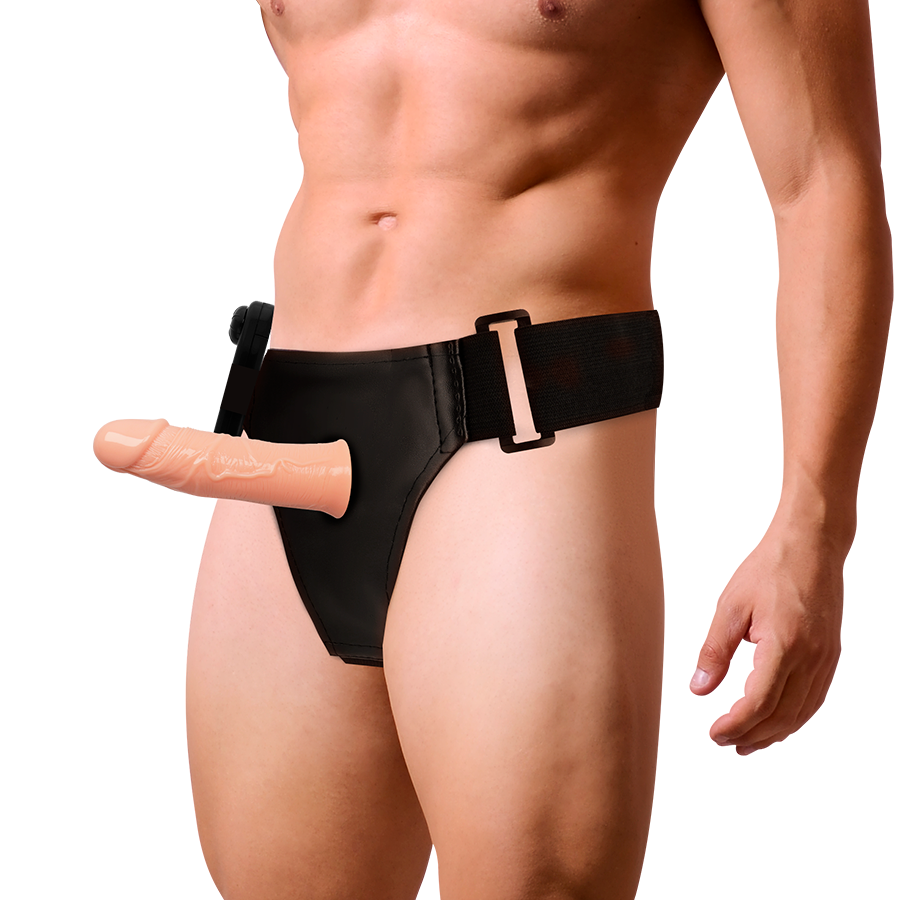 ARNÊS DE ATRAÇÃO - GREGORY HOLLOW RNES COM VIBRADOR 16,5 CM -O- 4,3 CM