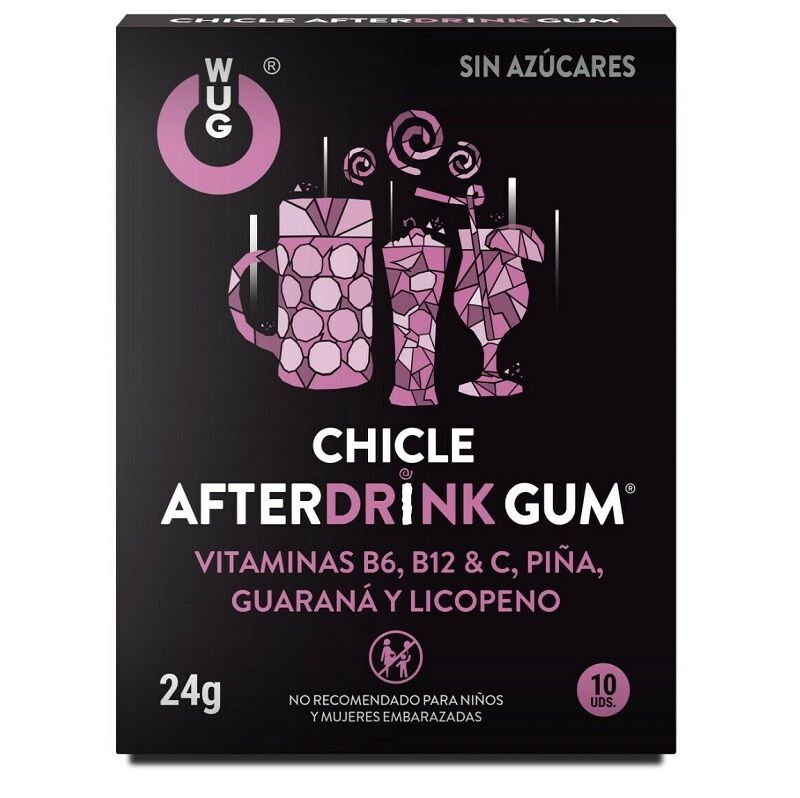 WUG GUM - RESSACA PÓS-BEBIDA 10 UNIDADES