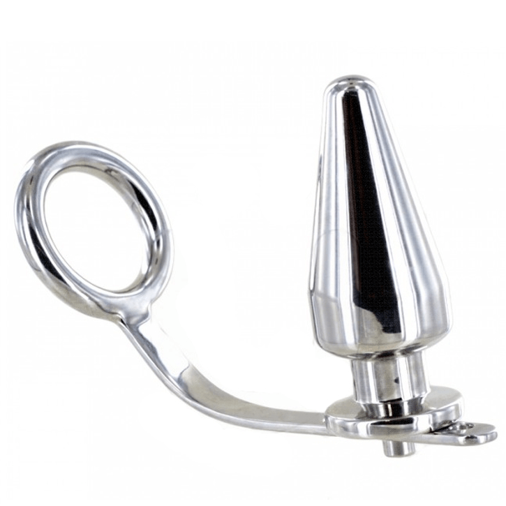 METAL HARD - ANEL DE AO COM PLUG ANAL 45 X 45MM - Toys "n" Us