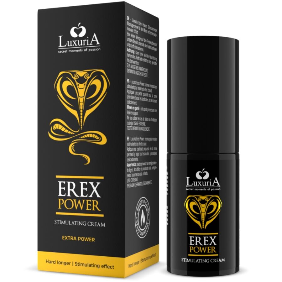 INTIMATELINE LUXURIA - EREX POWER HARD CREME PARA PÊNIS MAIS LONGO 30 ML