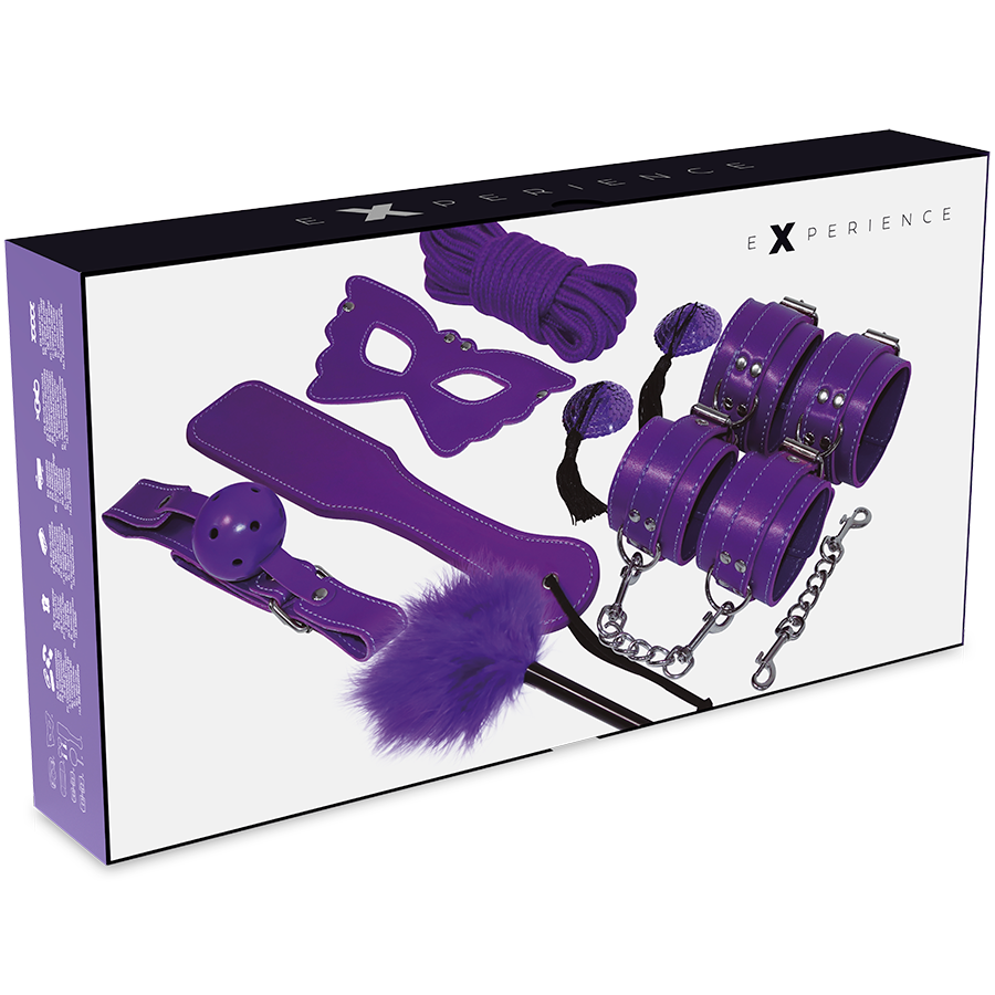 EXPERIÊNCIA - KIT BDSM FETICHE SÉRIE ROXA