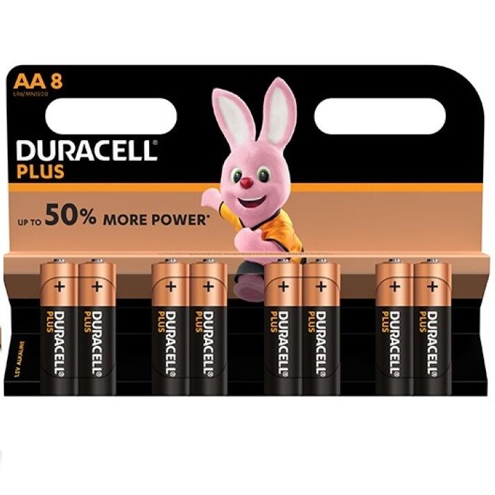 DURACELL - PILAS PLUS POWER AA LR6 8 UNIDADES