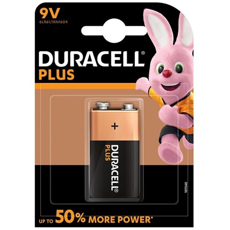 DURACELL - PILHA PLUS POWER 9V LR61 1 UNIDADE