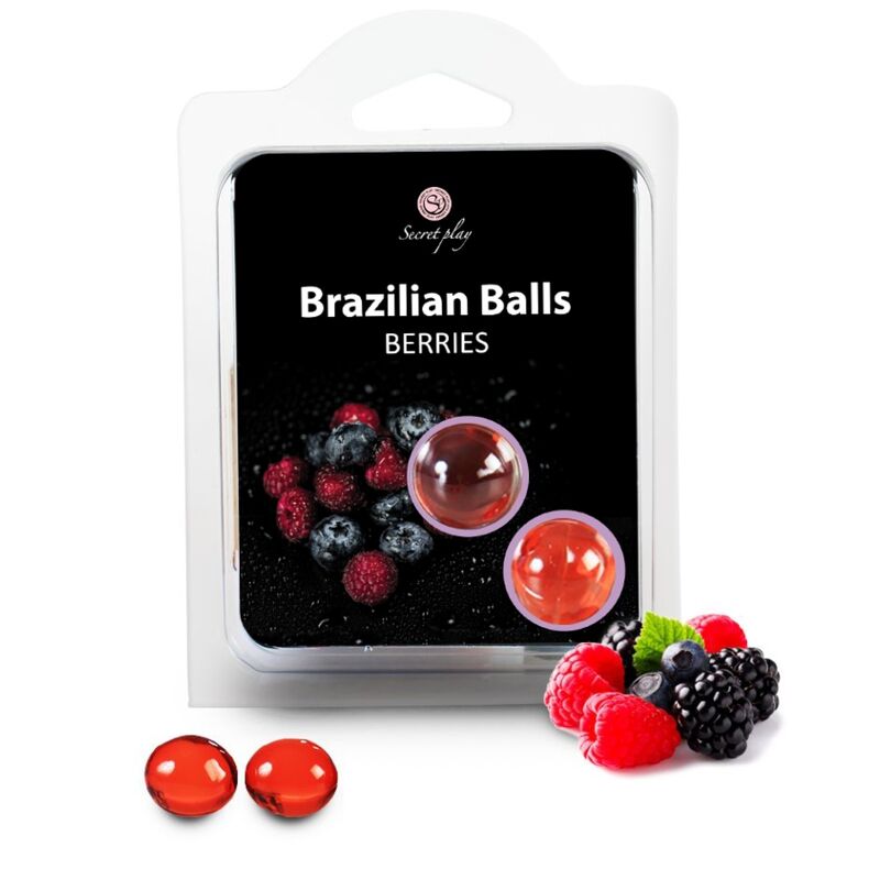 SECRETPLAY - 2 BOLAS DE FRUTAS VERMELHAS BRASILEIRAS