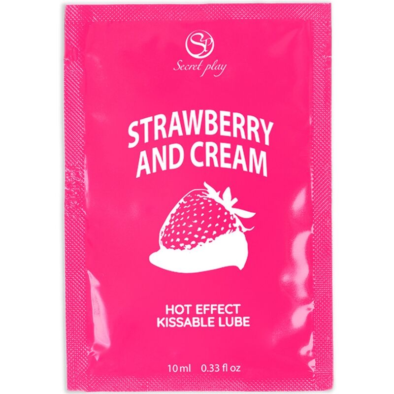 SECRETPLAY - LUBRIFICANTE MONODOSE MORANGOS E CREME 10 ML