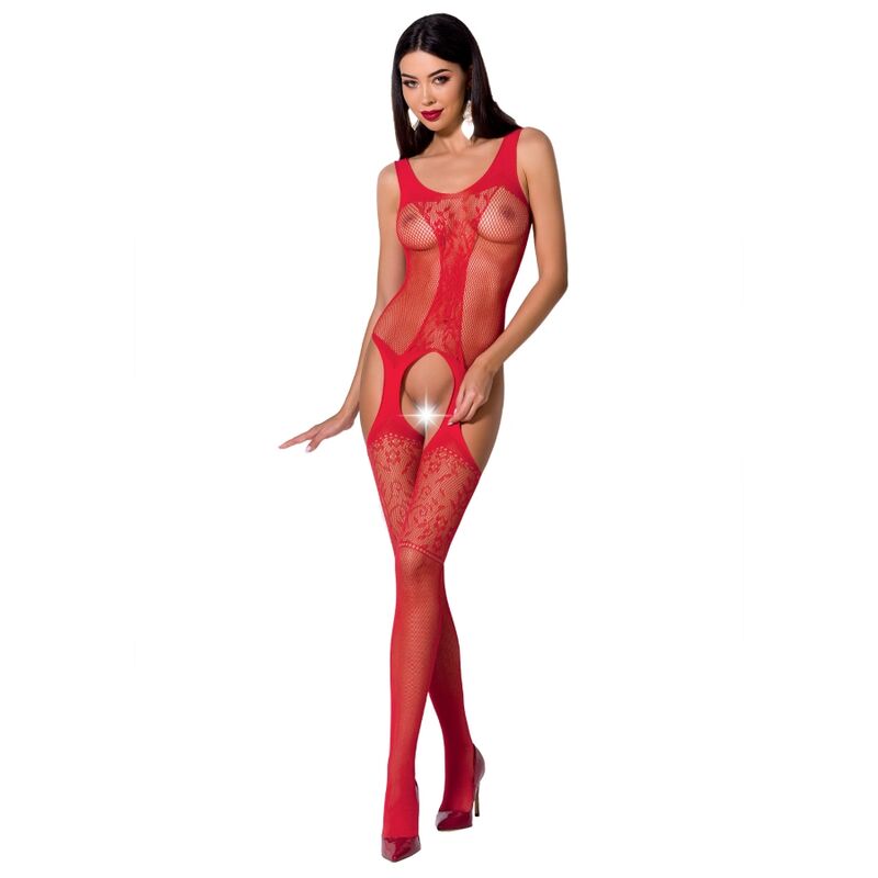 PAIXÃO - MULHER BS072 BODYSTOCKING TAMANHO ÚNICO VERMELHO