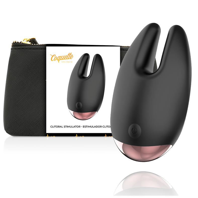 COQUETTE CHIC DESIRE - ESTIMULADOR CLITÓRICO PRETO / DOURADO