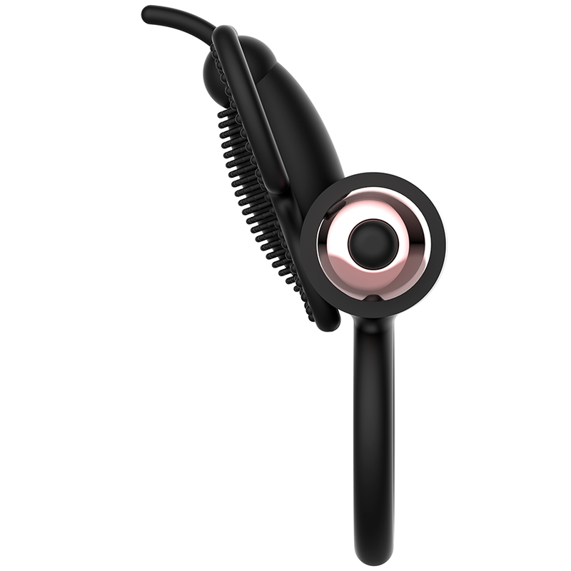 COQUETTE CHIC DESIRE - ANEL PENINICAL BORBOLETA COM VIBRADOR PRETO/DOURADO