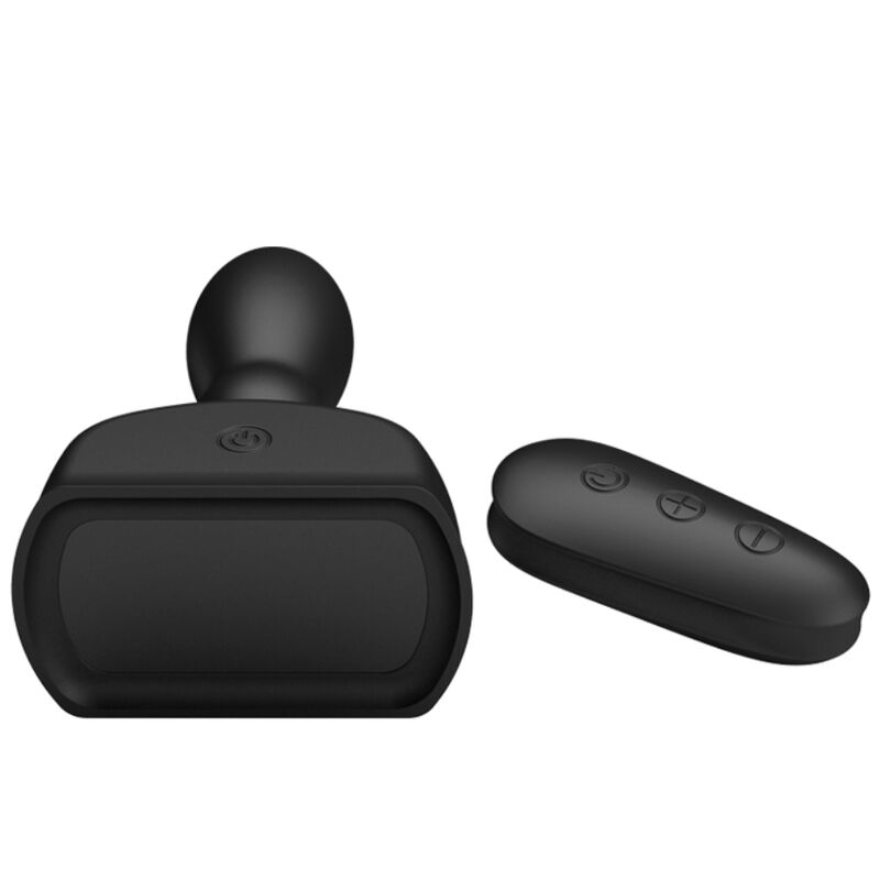 MR PLAY - PLUG ANAL INFLÁVEL PRETO COM CONTROLE REMOTO