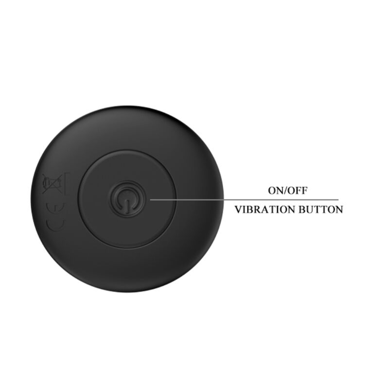 MR PLAY - PLUG ANAL VIBRADOR PRETO RECARREGÁVEL