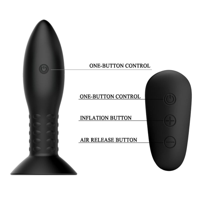 MR PLAY - CONTROLE REMOTO COM BOLINHAS GIRATÓRIAS PRETAS