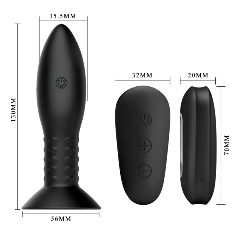 MR PLAY - CONTROLE REMOTO COM BOLINHAS GIRATÓRIAS PRETAS