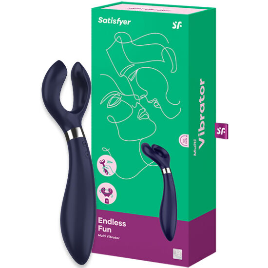 SATISFYER - MULTIVIBRADOR DIVERSIÓN SIN FIN 3 NEGRO