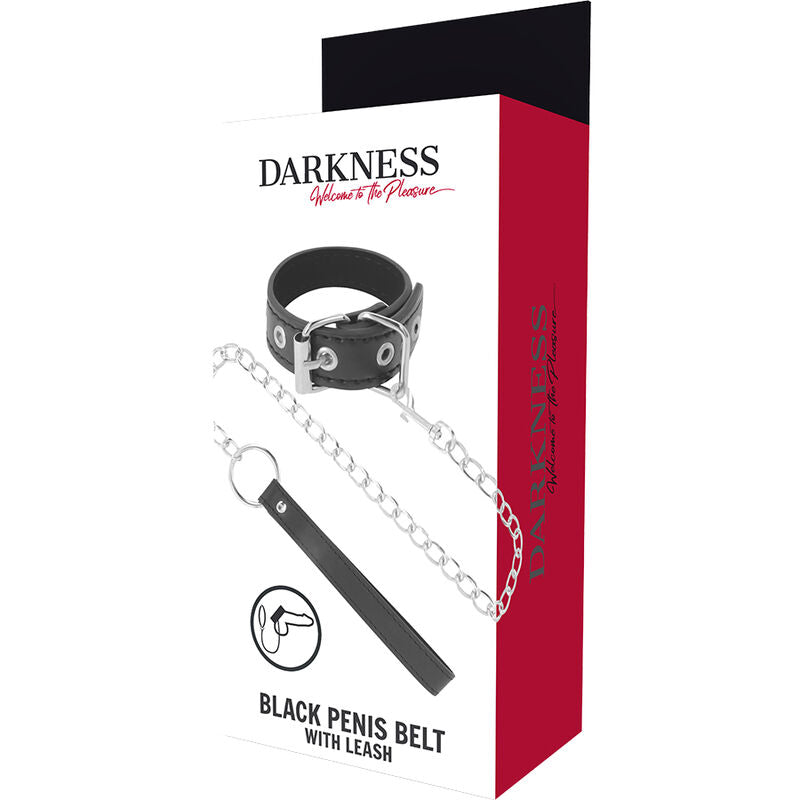 DARKNESS - ANEL PARA PÊNIS COM TIRA