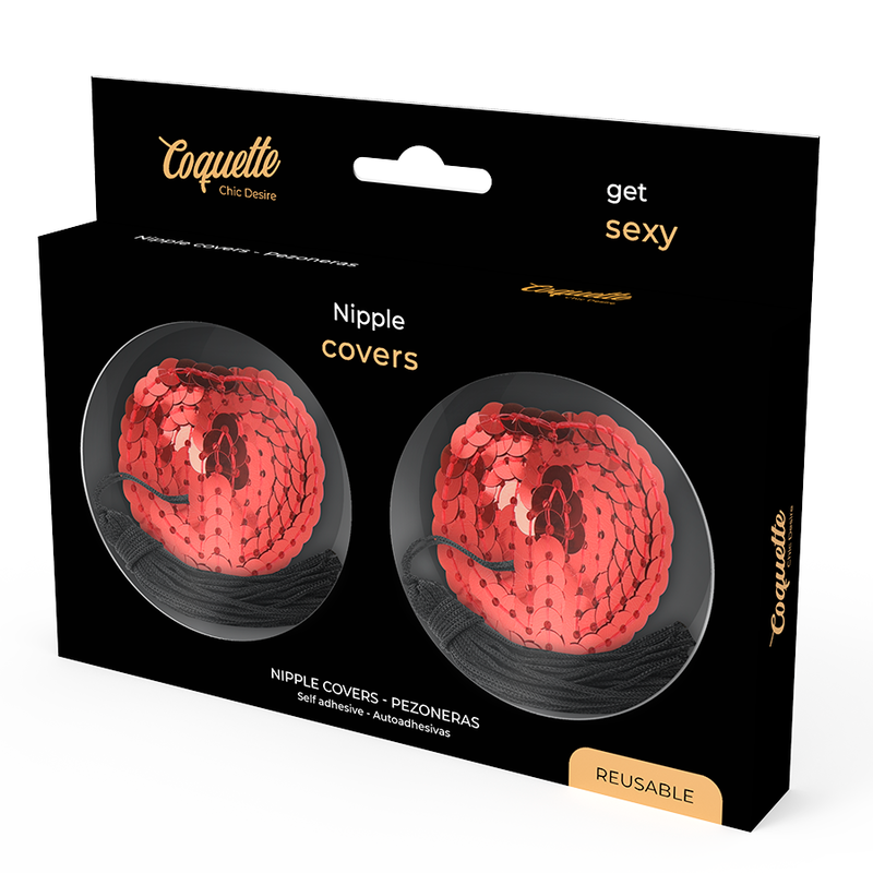 COQUETTE CHIC DESIRE - TAMPAS DE MAMILOS VERMELHAS