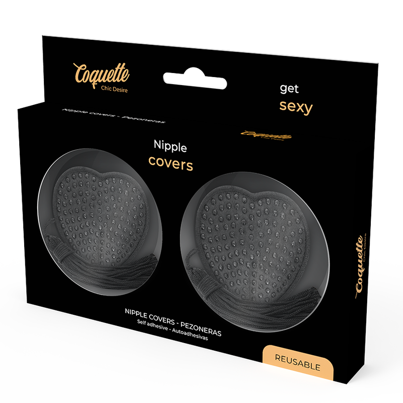 COQUETTE CHIC DESIRE - CAPAS PARA MAMILOS PRETAS