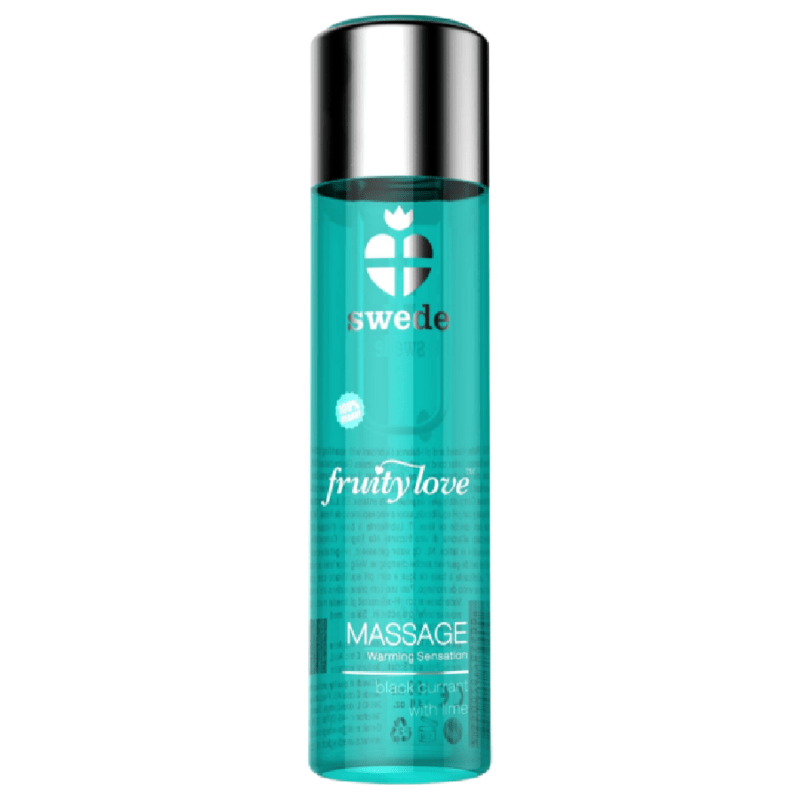 SWEDE - ÓLEO DE MASSAGEM COM EFEITO AQUECEDOR DE AMOR FRUITY LOVE, GROSELHA PRETA E LIMA 120 ML