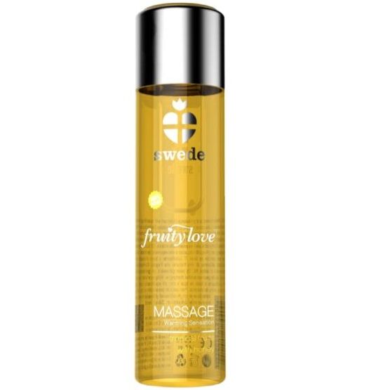 SWEDE - ÓLEO DE MASSAGEM COM EFEITO CALOR E AMOR FRUITY LOVE TROPICAL FRUTY COM MEL 60 ML