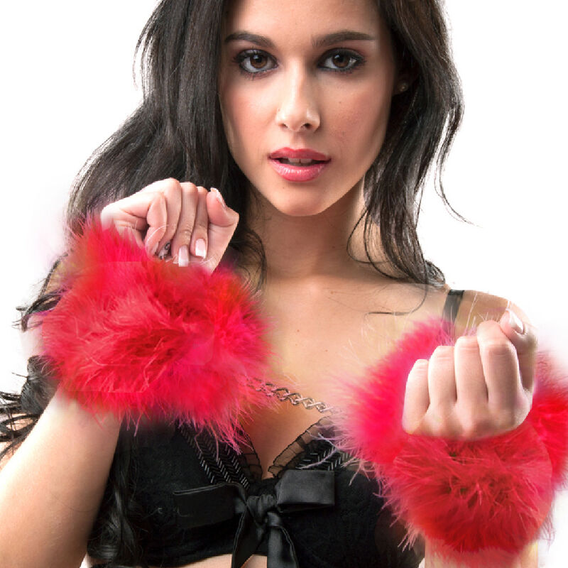 SECRETPLAY - ALGEMAS DE MARABOU VERMELHO