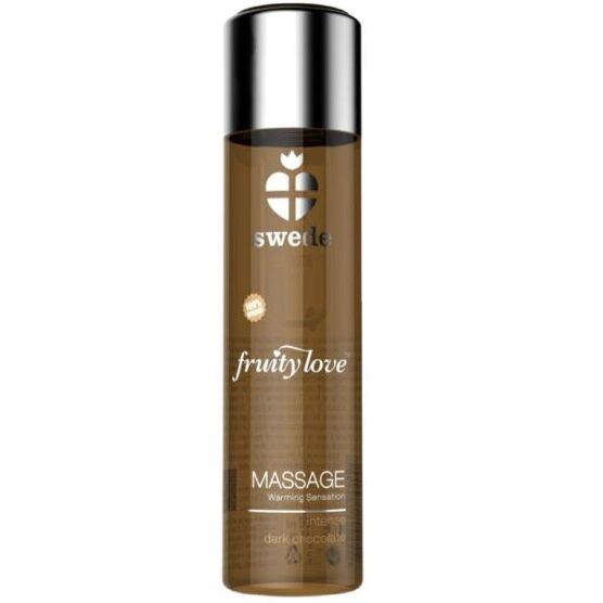 SWEDE - ÓLEO DE MASSAGEM COM EFEITO CALOR E AMOR FRUTADO CHOCOLATE AMARGO INTENSO 60 ML