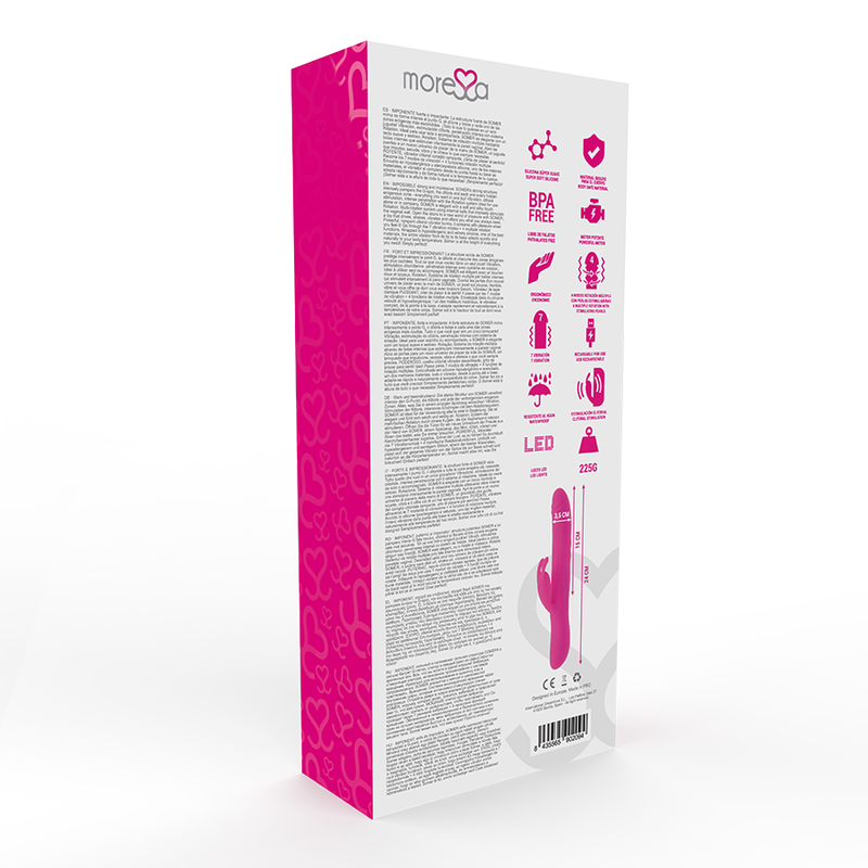 MORESSA - VIBRADOR SOMER PREMIUM COM MÚLTIPLAS ROTAÇÕES