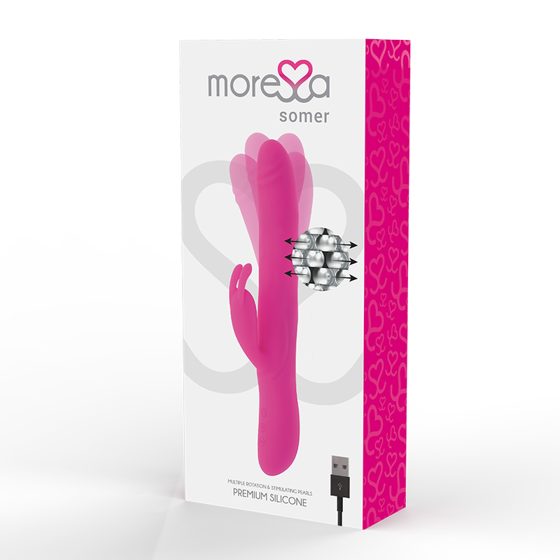 MORESSA - VIBRADOR SOMER PREMIUM COM MÚLTIPLAS ROTAÇÕES