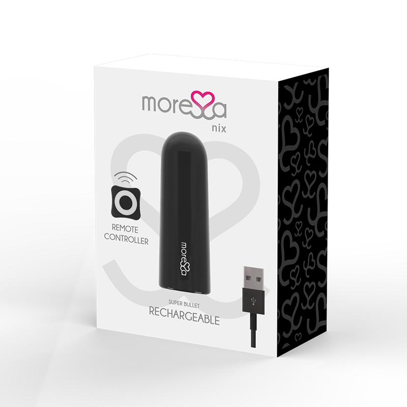 MORESSA - CONTROLE REMOTO VIBRADOR NIX PRETO