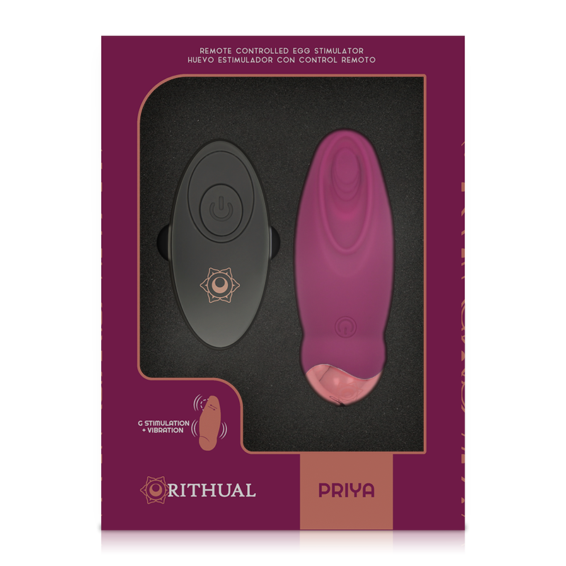 RITHUAL - PRIYA EGG CONTROLE REMOTO PONTO G + VIBRAÇÃO