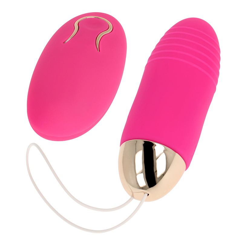 OHMAMA - OVO VIBRANTE COM CONTROLE REMOTO 10 VELOCIDADES ROSA