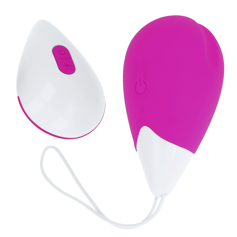 OHMAMA - OVO VIBRANTE TEXTURIZADO 10 MODOS ROXO E BRANCO
