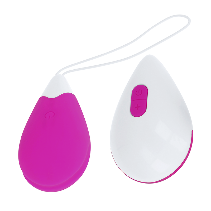 OHMAMA - OVO VIBRANTE TEXTURIZADO 10 MODOS ROXO E BRANCO