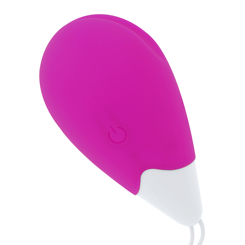 OHMAMA - OVO VIBRANTE TEXTURIZADO 10 MODOS ROXO E BRANCO