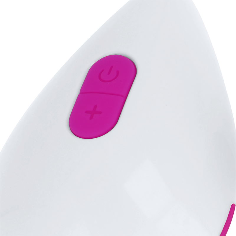 OHMAMA - OVO VIBRANTE TEXTURIZADO 10 MODOS ROXO E BRANCO