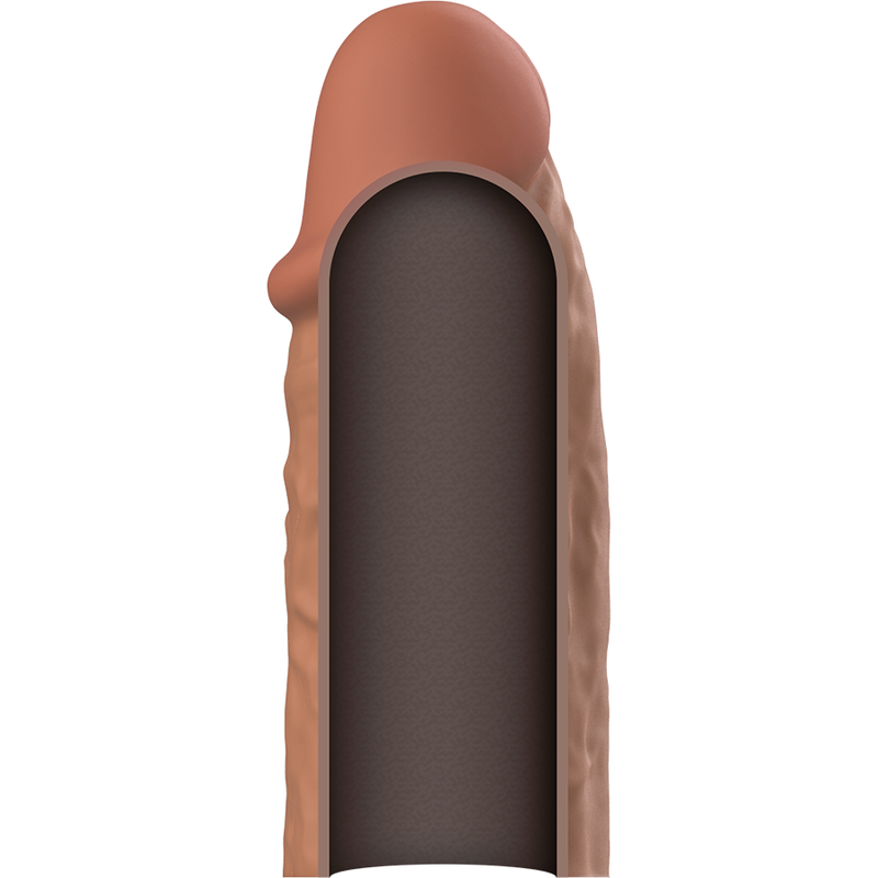 VIRILXL - EXTENSÃO PÊNICA DE SILICONE LÍQUIDO V3 MARROM