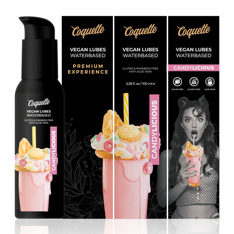 COQUETTE CHIC DESIRE - EXPERIÊNCIA PREMIUM 100ML LUBRIFICANTES VEGANOS CANDYLICIOUS