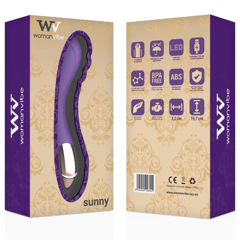 WOMANVIBE - VIBRADOR RECARREGÁVEL DE SILICONE SUNNY