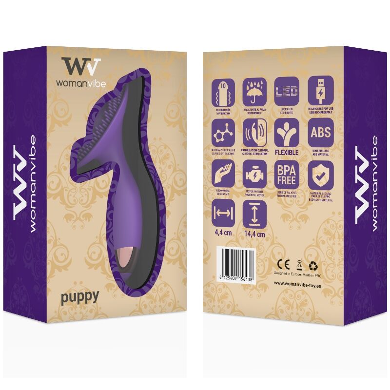 WOMANVIBE - ESTIMULADOR PUPPY DE SILICONA RECARGABLE